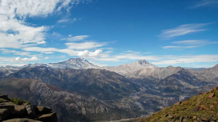 Cordillera de los Andes desde la Reserva Nacional Altos de Lircay, Región del Maule